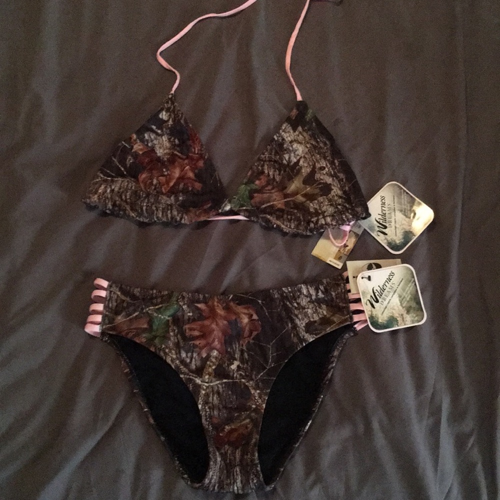 Camouflage bathing suit
